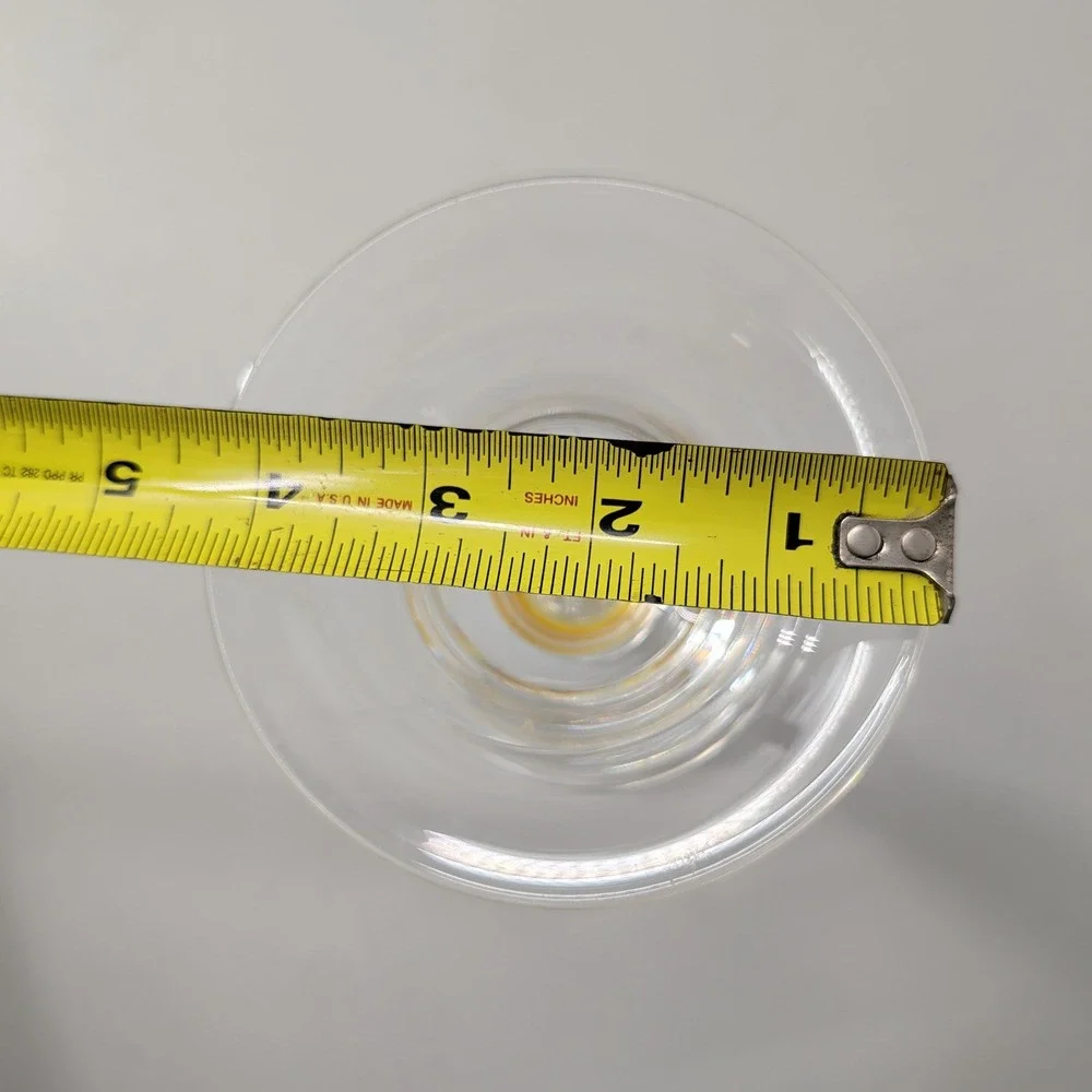 Steuben Crystal Teardrop Candlestick Holder Signed Vintage Glass 9 Inch Repaired